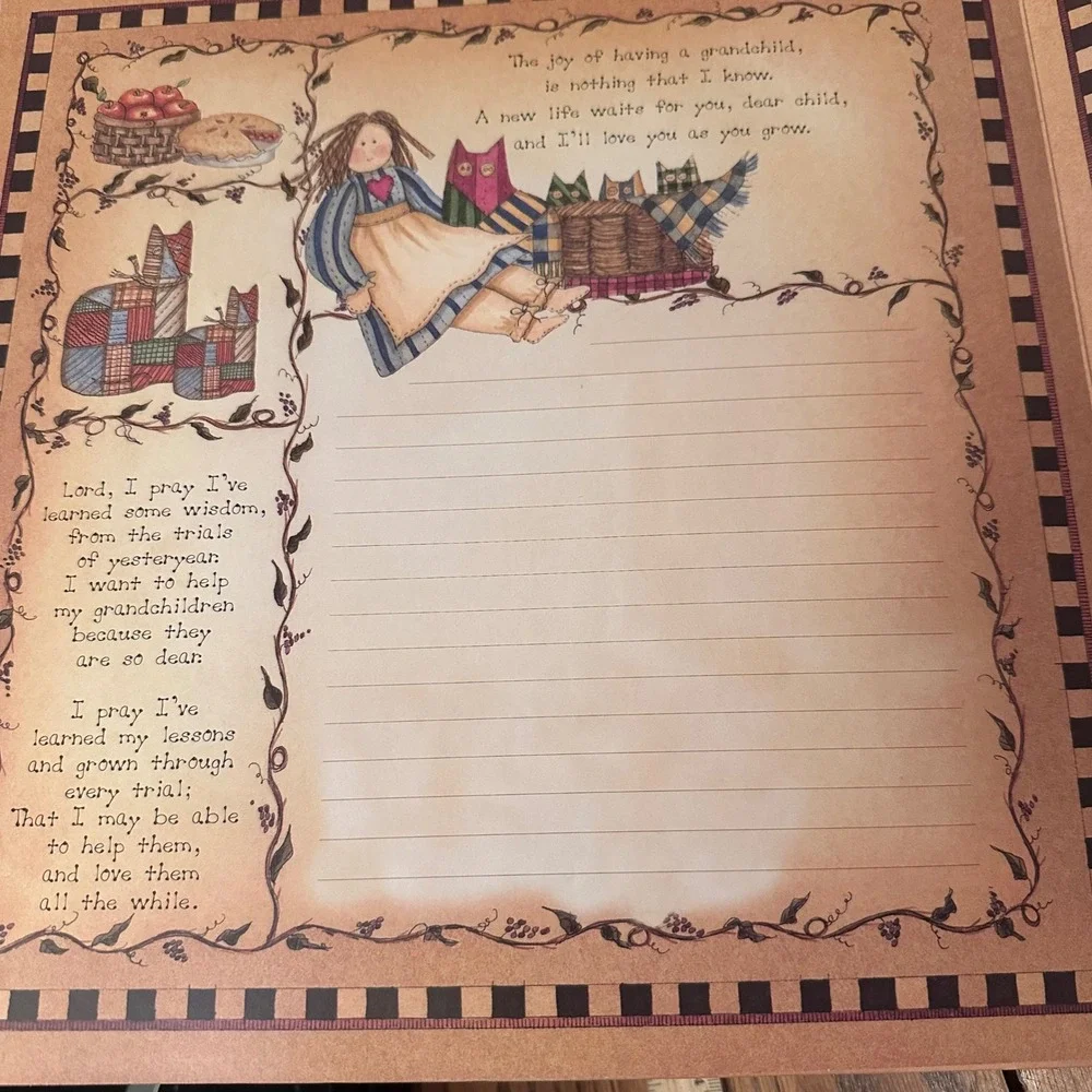 Havoc Publishing Grandchildren Memory Book Linda Spivey Scrapbook Folk Art